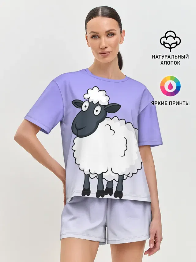 Женская пижама с шортами