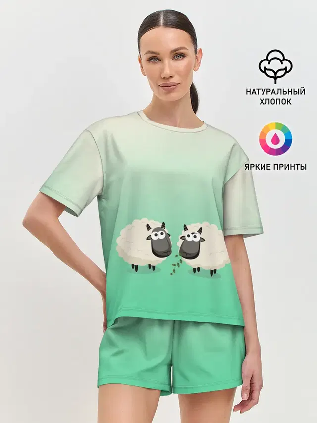 Женская пижама с шортами