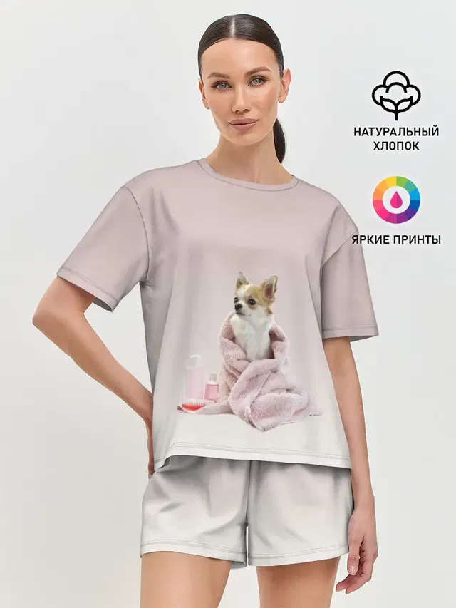 Женская пижама с шортами
