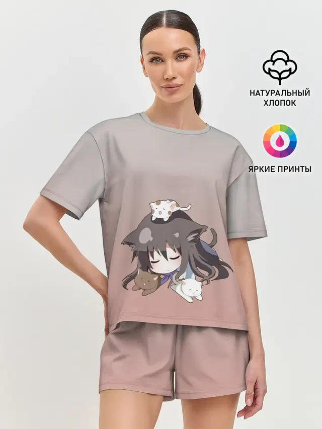 Женская пижама с шортами