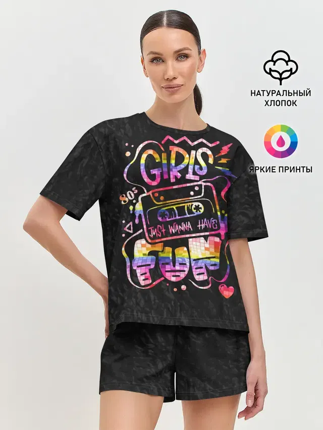 Женская пижама с шортами