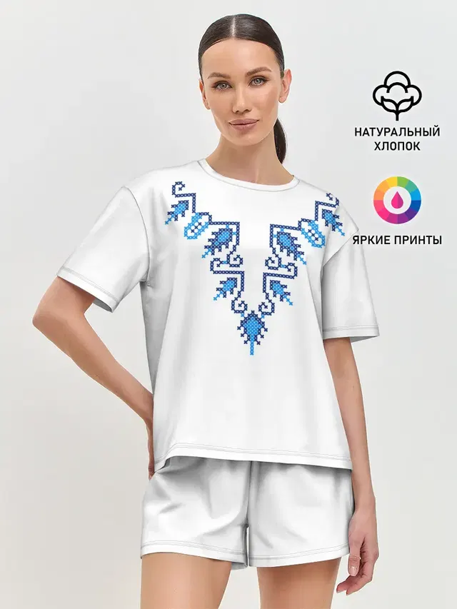 Женская пижама с шортами