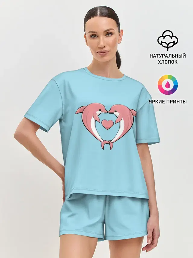 Женская пижама с шортами