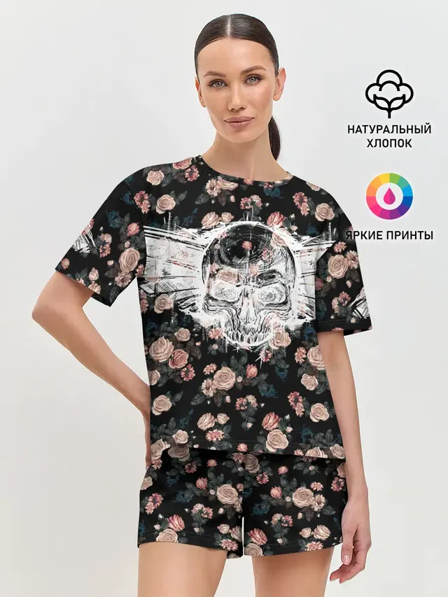 Женская пижама с шортами