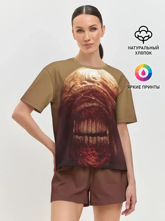 Женская пижама с шортами с принтом «RE3 Nemesis»