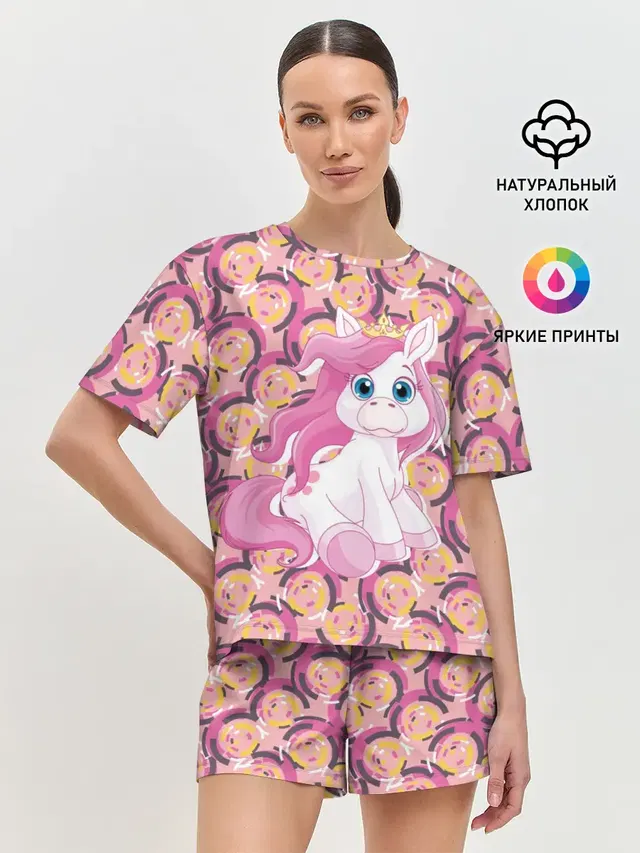 Женская пижама с шортами