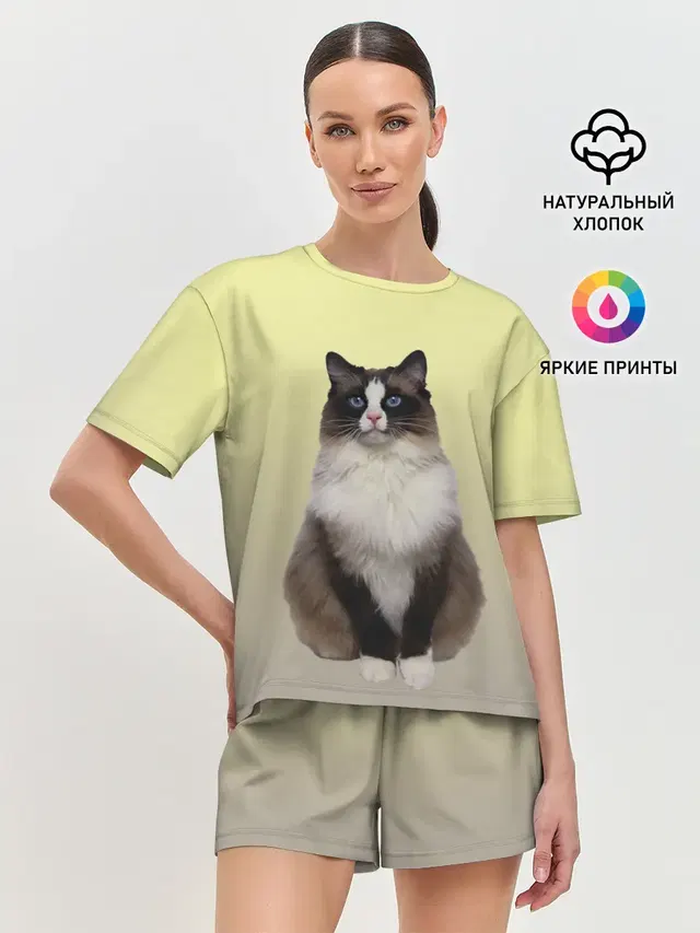 Женская пижама с шортами