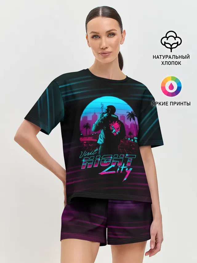 Женская пижама с шортами