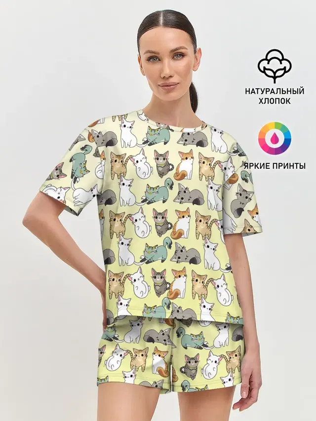 Женская пижама с шортами