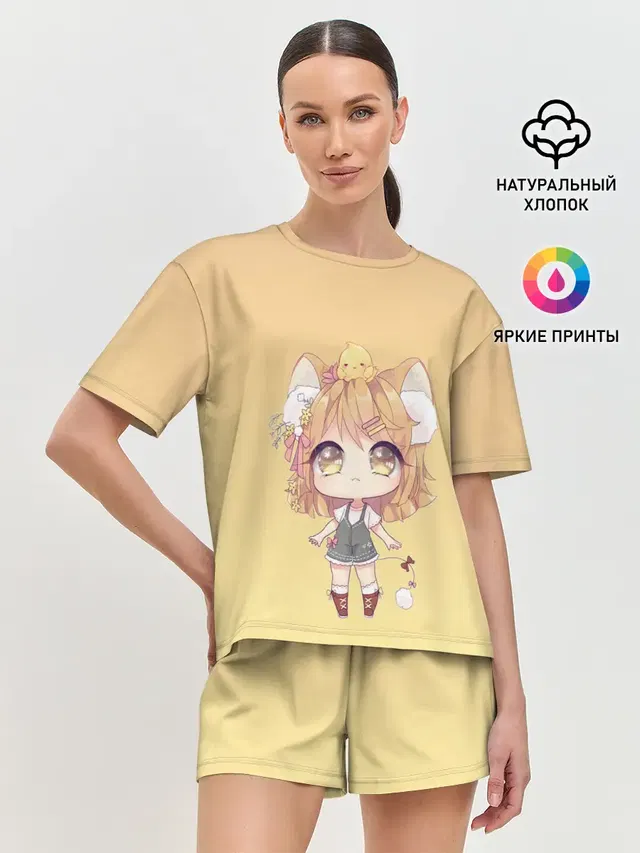 Женская пижама с шортами