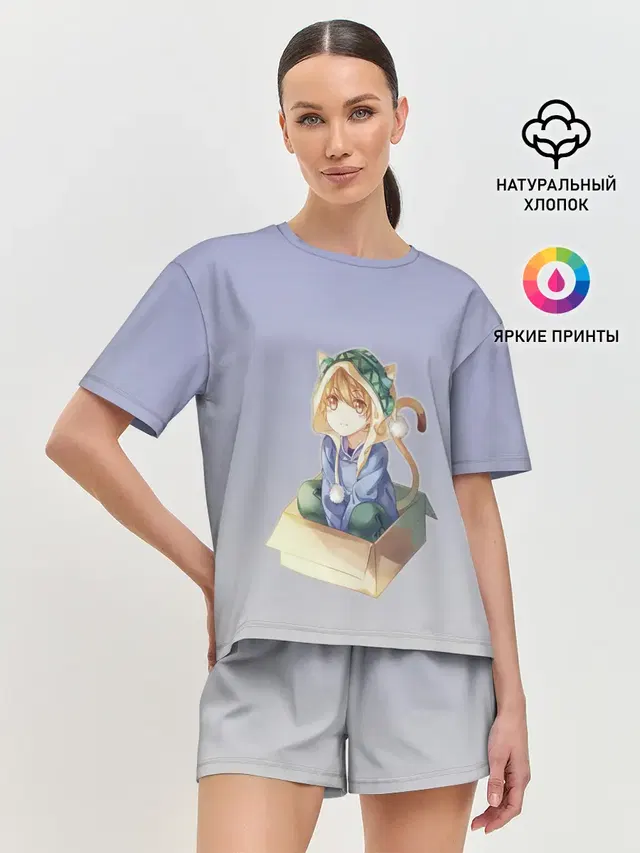 Женская пижама с шортами