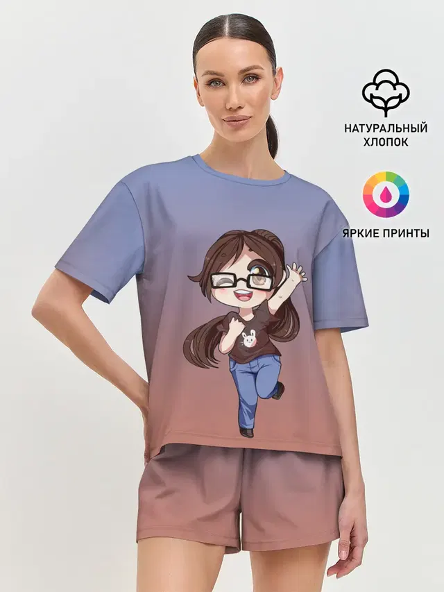 Женская пижама с шортами