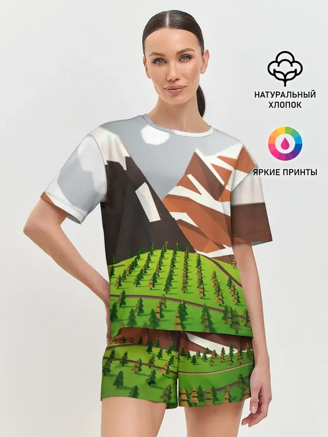 Женская пижама с шортами