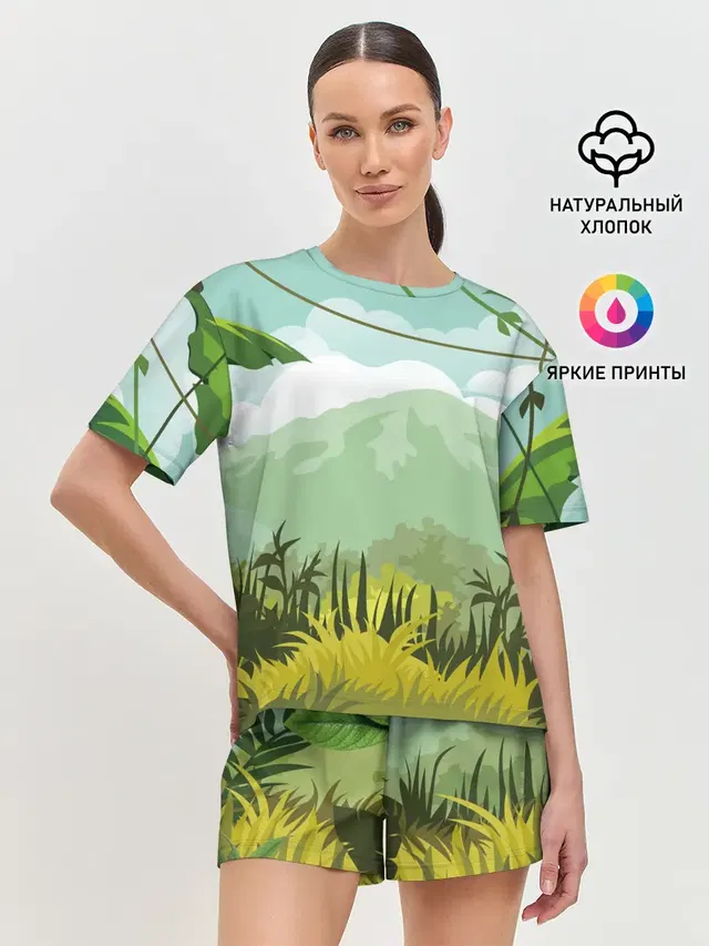 Женская пижама с шортами