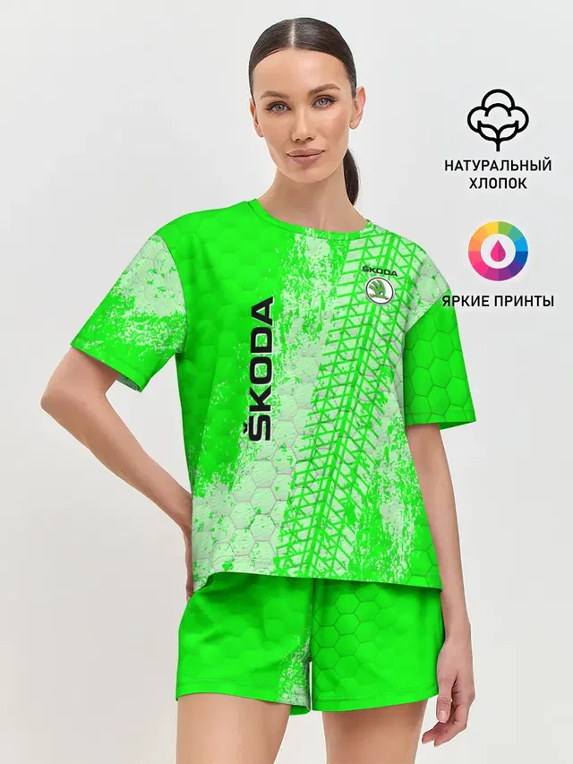 Женская пижама с шортами