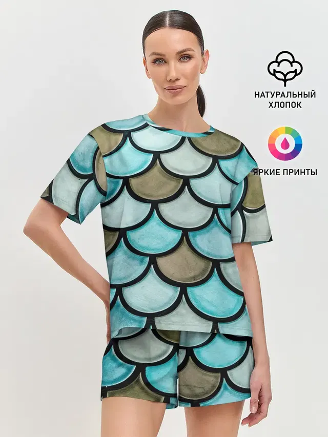 Женская пижама с шортами