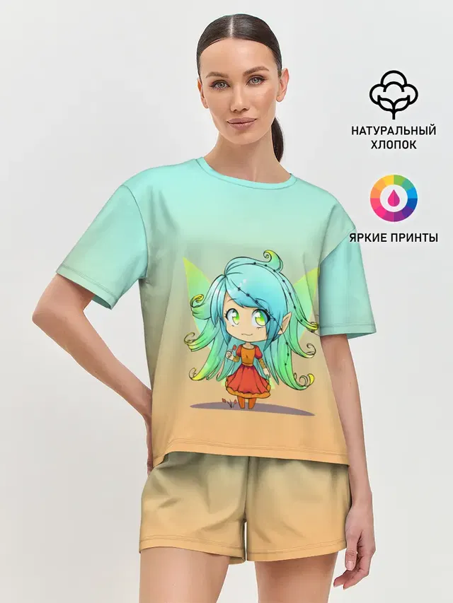 Женская пижама с шортами