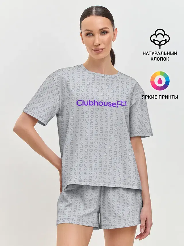 Женская пижама с шортами