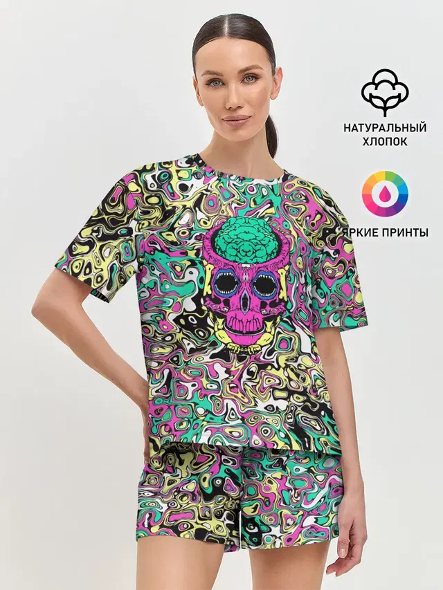 Женская пижама с шортами