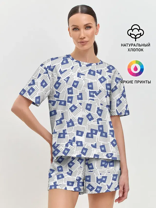 Женская пижама с шортами