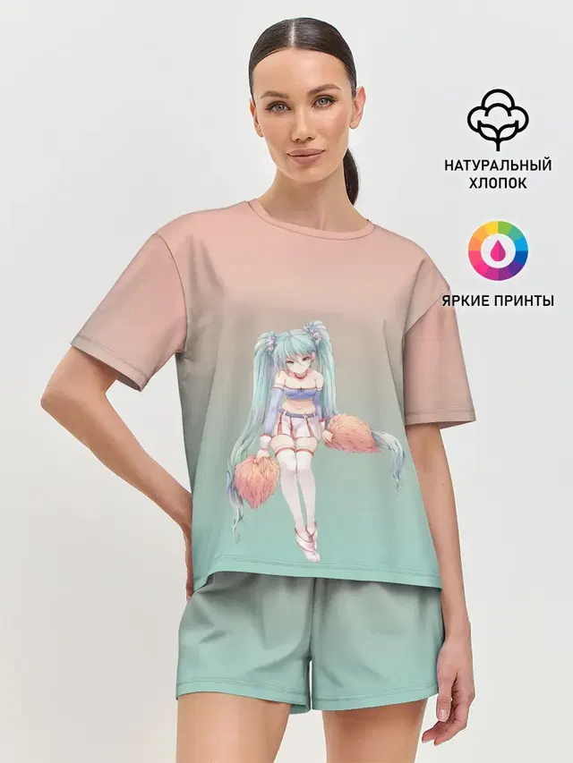 Женская пижама с шортами