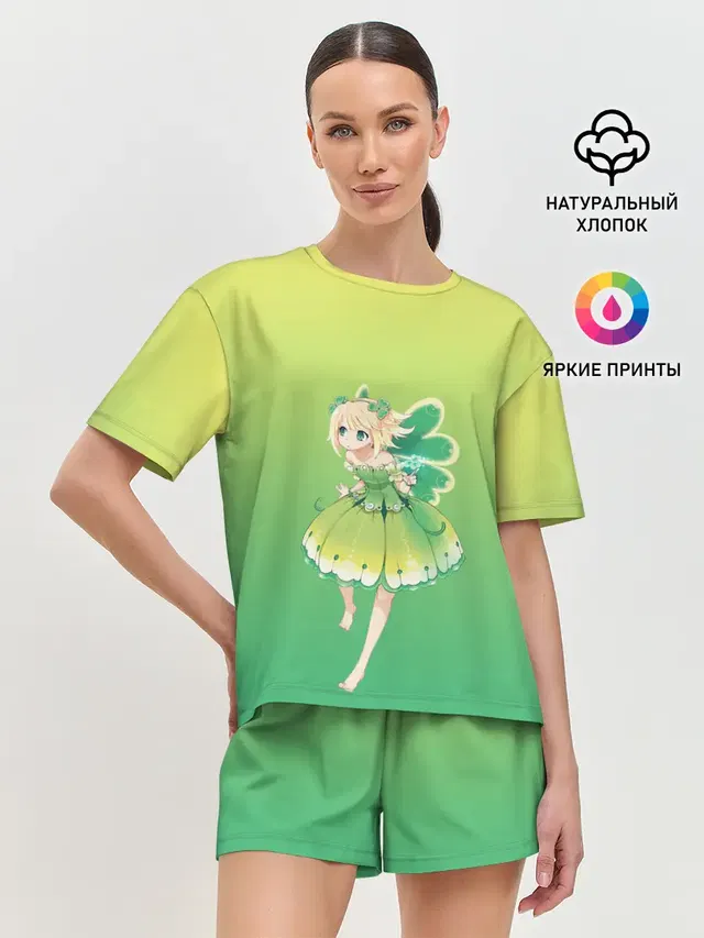 Женская пижама с шортами