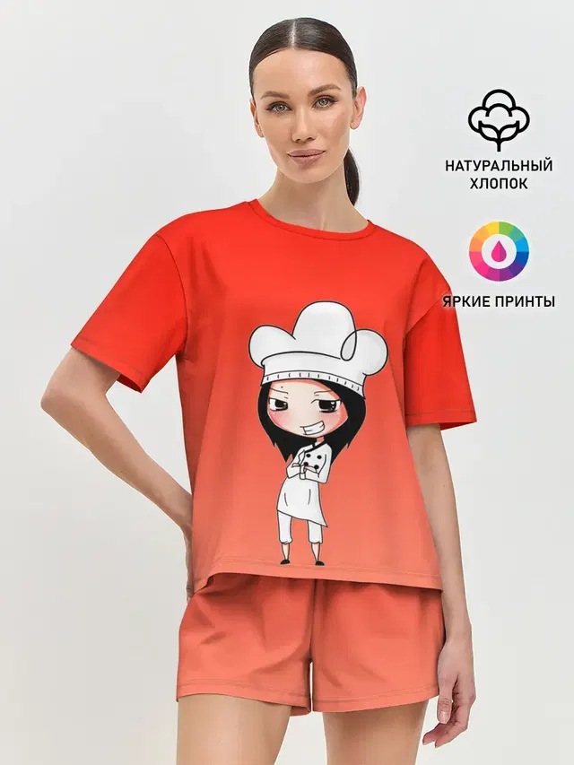 Женская пижама с шортами
