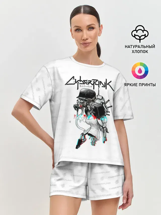 Женская пижама с шортами