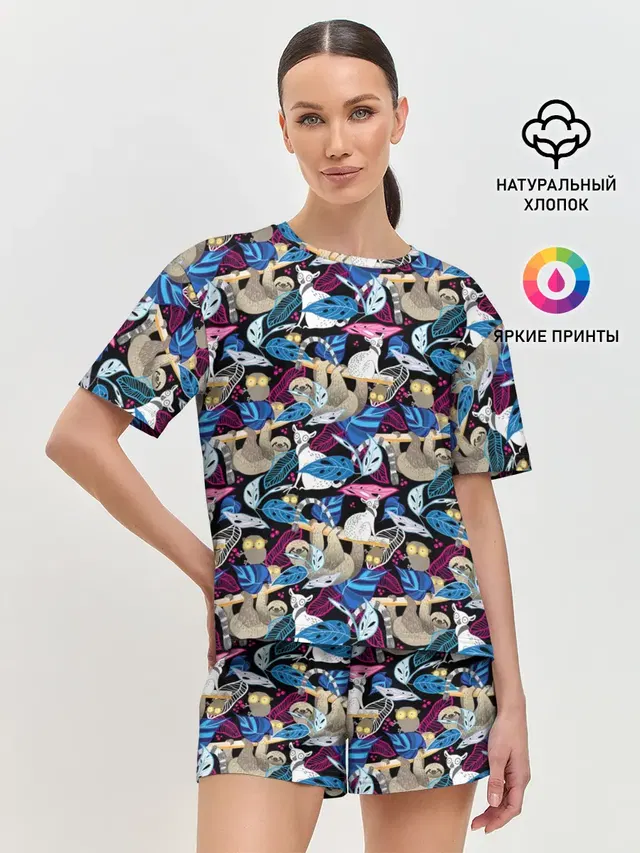 Женская пижама с шортами
