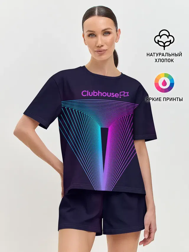 Женская пижама с шортами