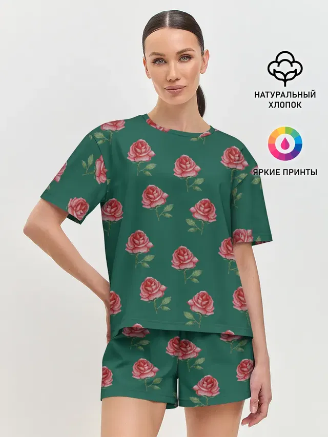 Женская пижама с шортами