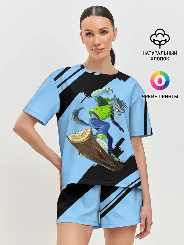 Женская пижама с шортами