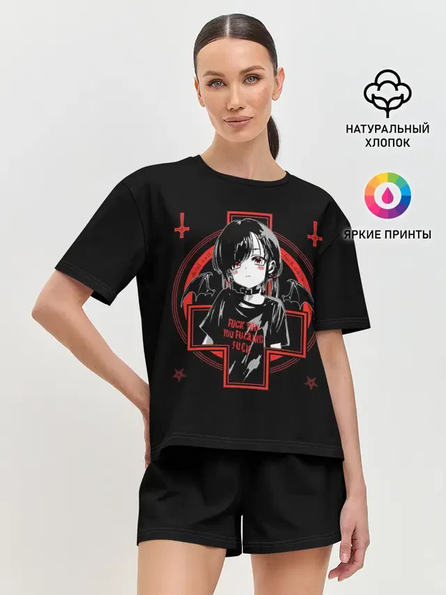 Женская пижама с шортами