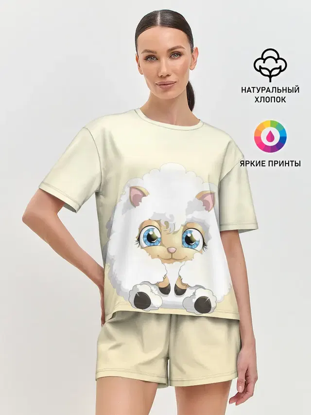Женская пижама с шортами