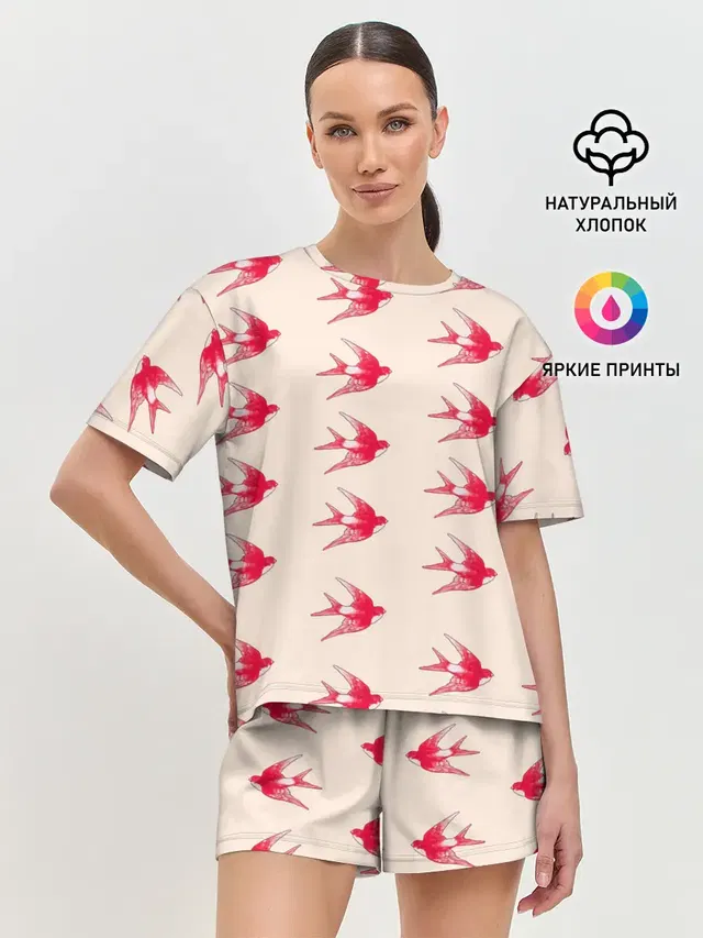 Женская пижама с шортами