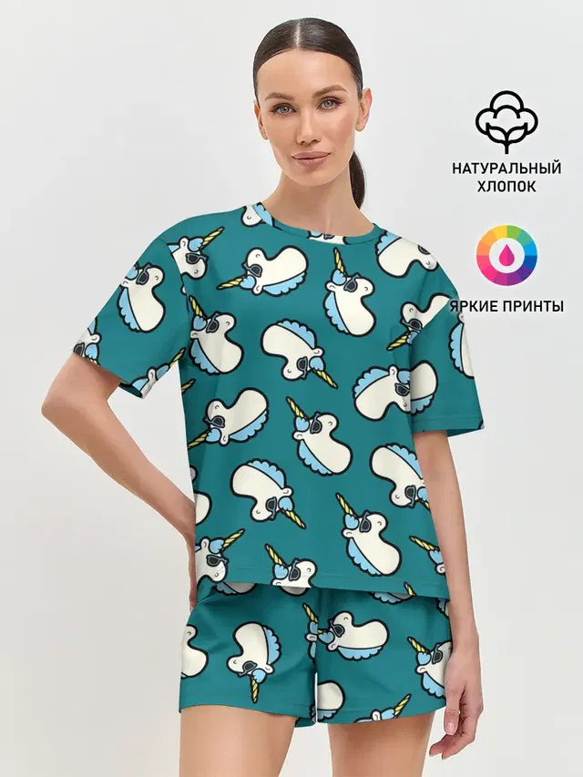 Женская пижама с шортами