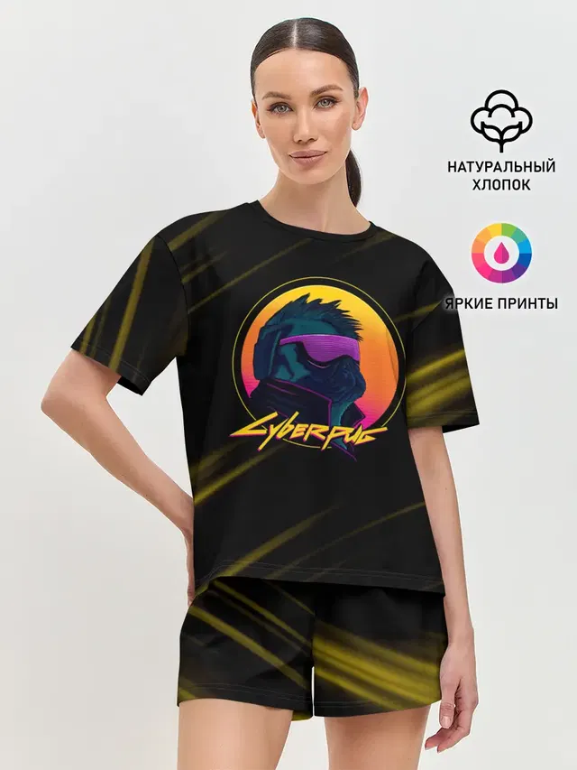 Женская пижама с шортами