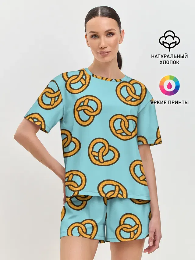 Женская пижама с шортами