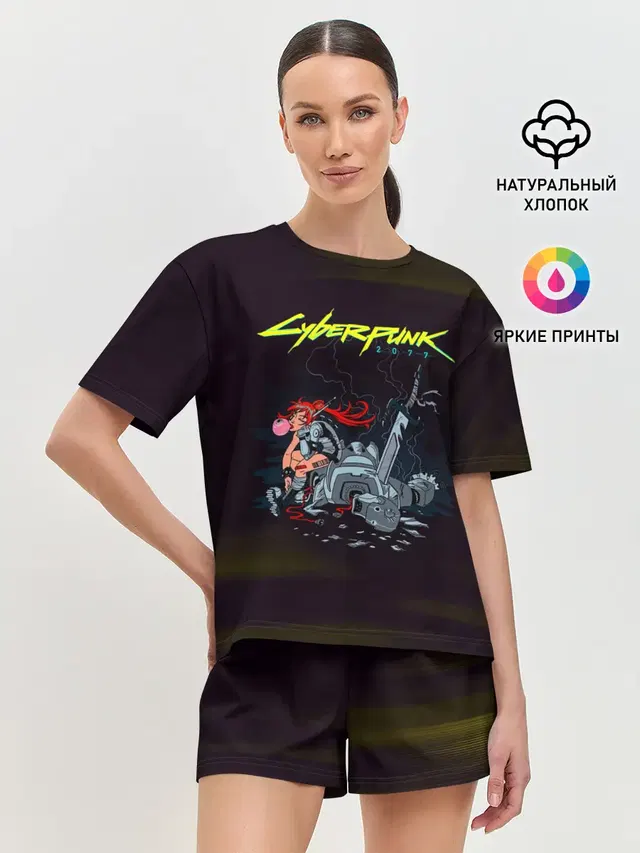 Женская пижама с шортами