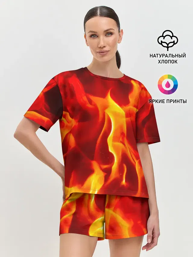 Женская пижама с шортами