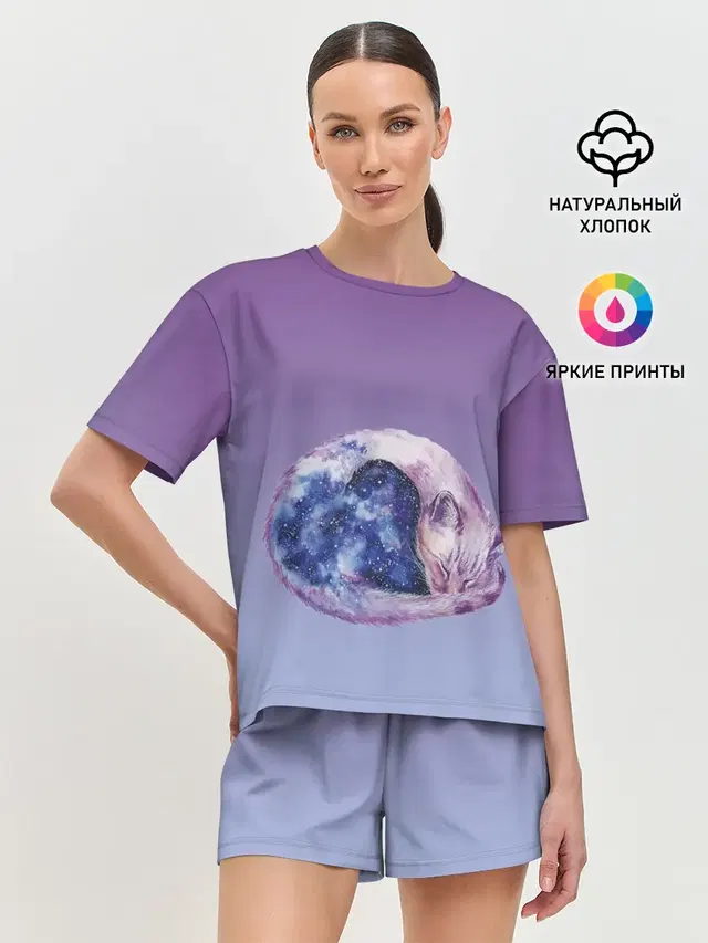 Женская пижама с шортами