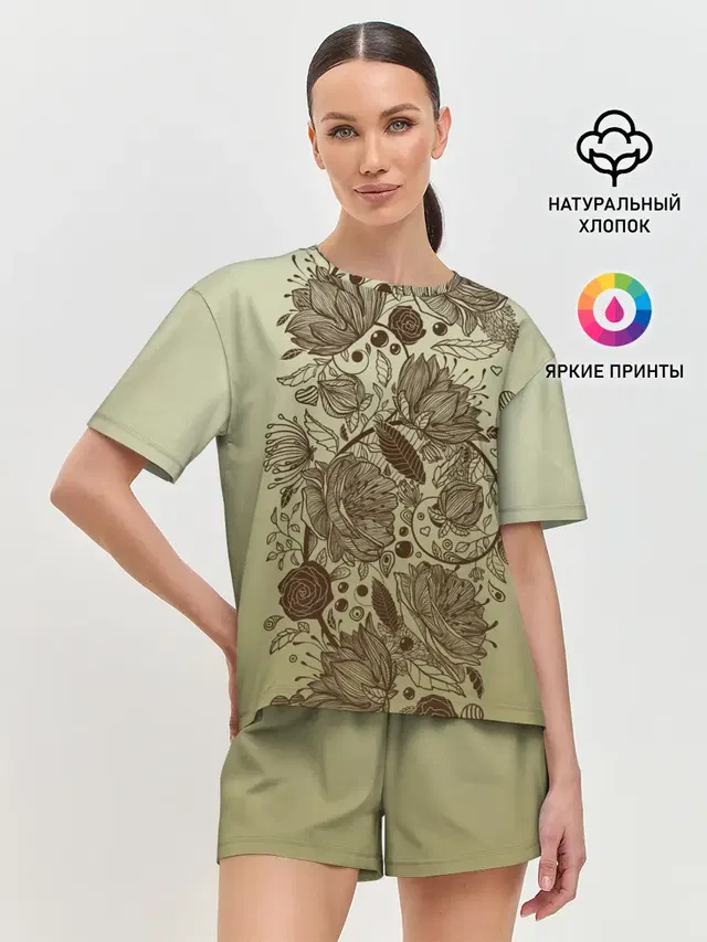 Женская пижама с шортами