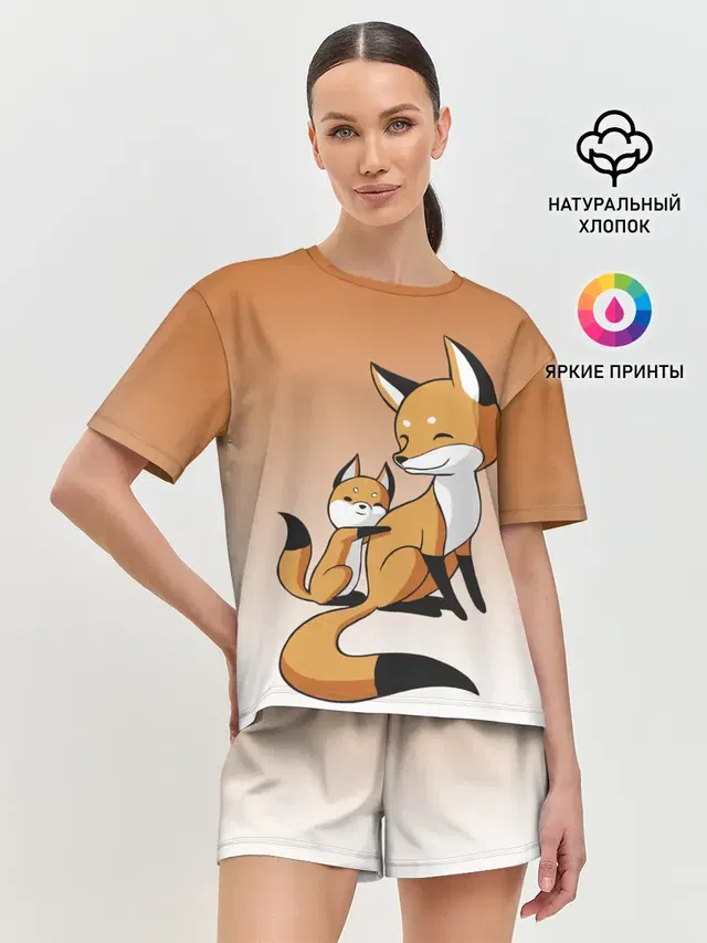 Женская пижама с шортами