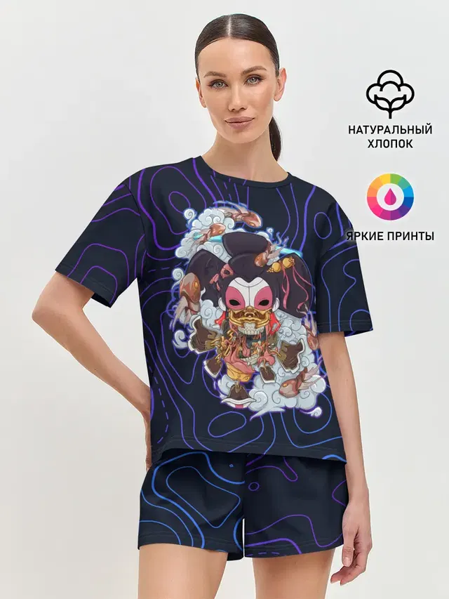 Женская пижама с шортами
