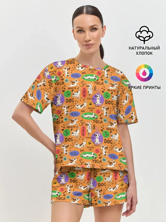 Женская пижама с шортами