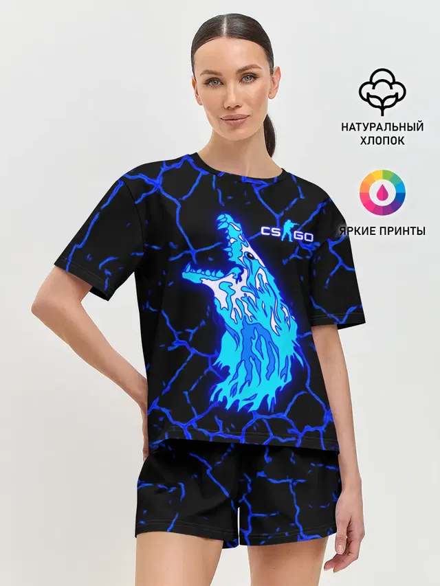 Женская пижама с шортами