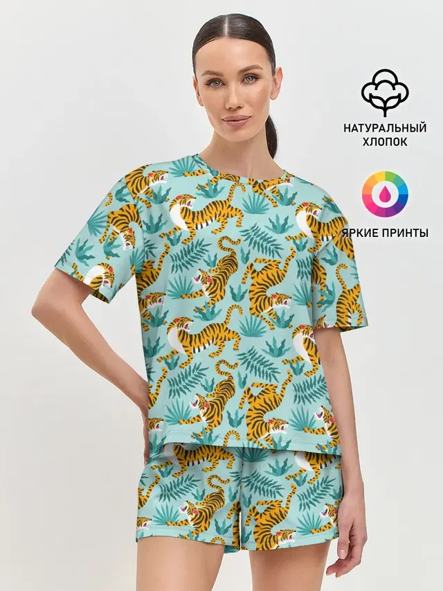 Женская пижама с шортами