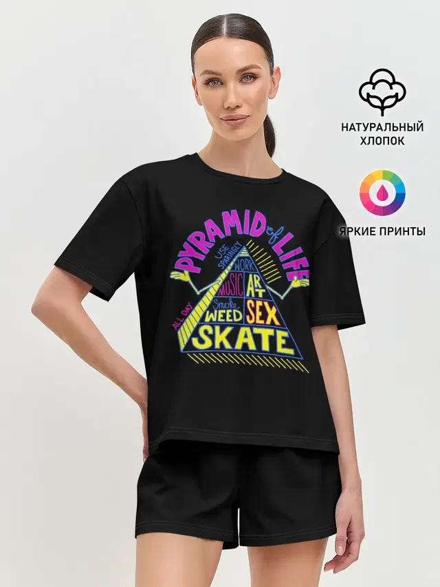 Женская пижама с шортами
