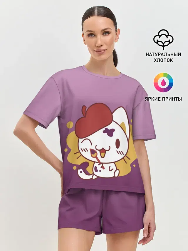 Женская пижама с шортами