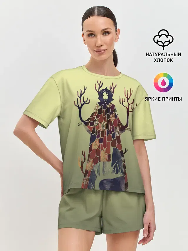 Женская пижама с шортами